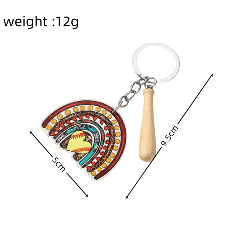 Wholesale Ball Games Wooden Key Chains